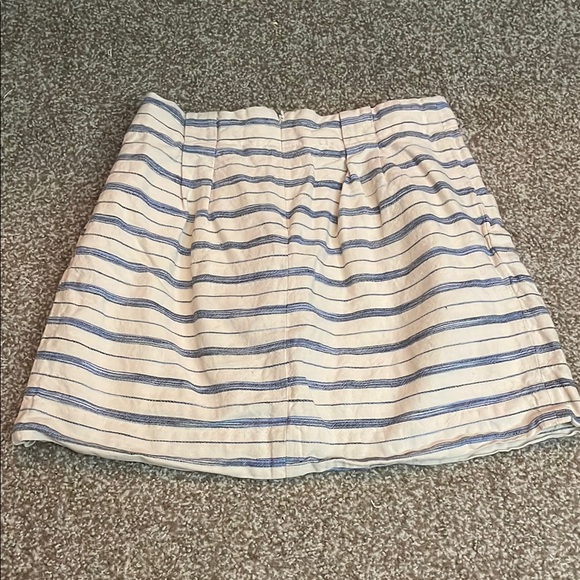 J. Crew Linen Blend Striped Skirt - Picture 2 of 5